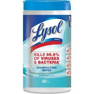 Lysol Dual Action Disinfecting Wipes Citrus 75 Ct