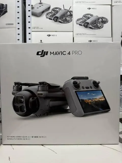 Close-up of the DJI Mavic 4 Pro drone camera