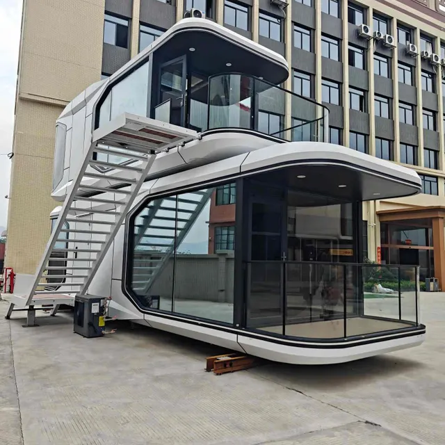Modern Capsule House Exterior View