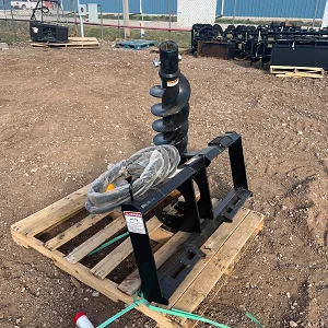 Side view of Skidsteer Auger Drive Attachment
