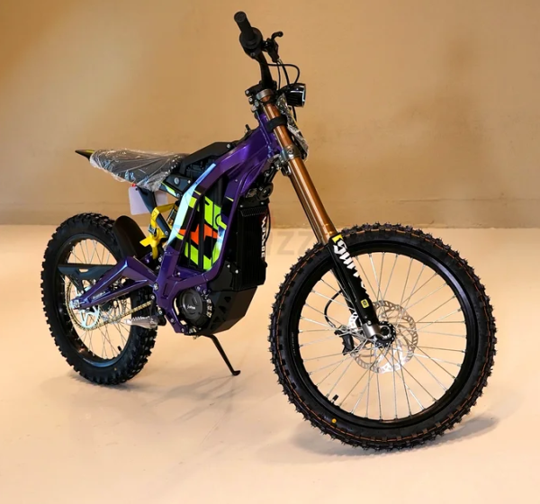 Surron Electric Dirt Bike Rear Motor Close-up