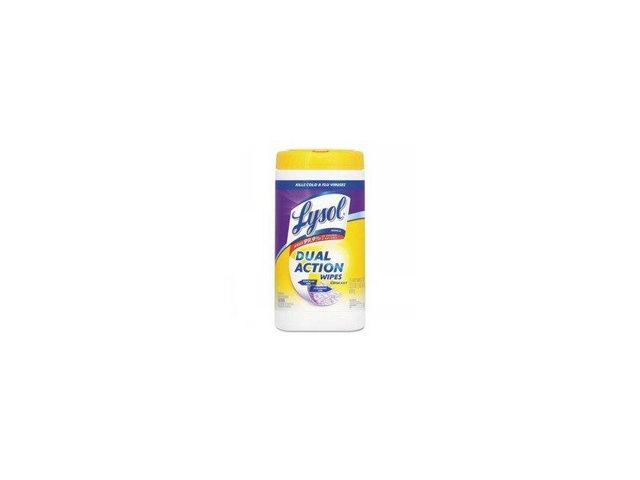 Lysol Dual Action Disinfecting Wipes Citrus 75 Ct