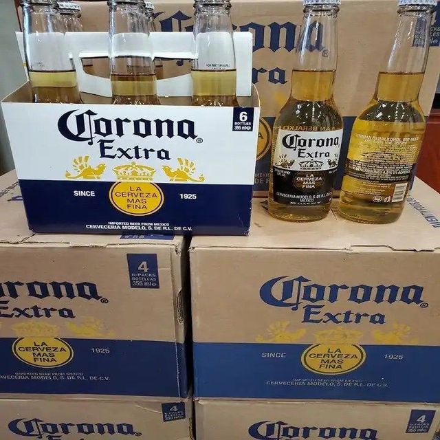 Ice bucket with Corona Extra Beer bottles