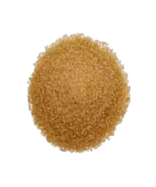 Premium brown granular sugar in bowl