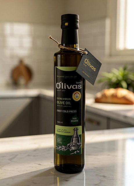 Oliva Land Organic Olive Oil Bottle