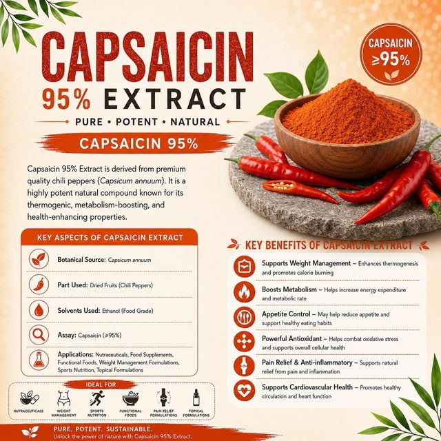 High-Purity Capsaicin 95% Powder
