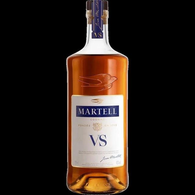 Martell VS Cognac bottle elegantly styled