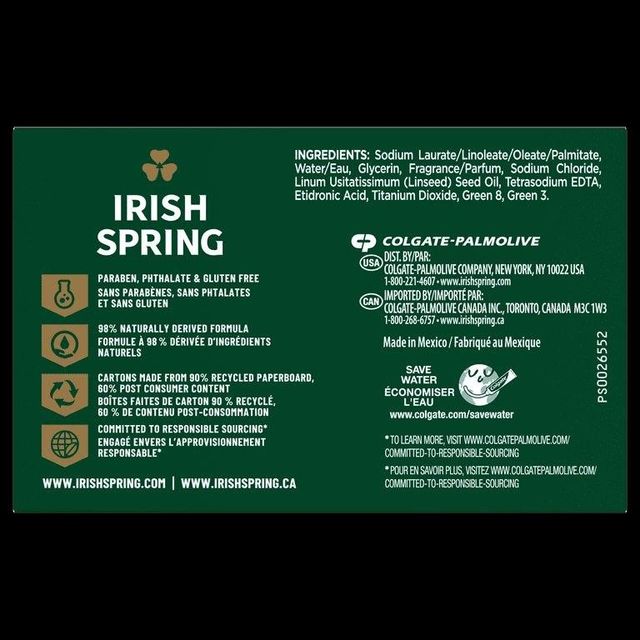 Irish Spring Soap Bar Close-up