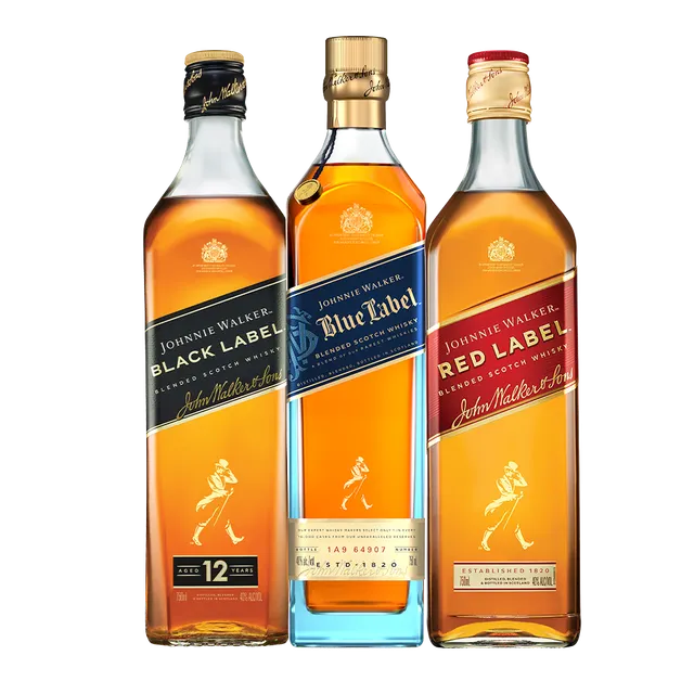 Original Blue Label 750ml Blended Scotch Whisky Bottle