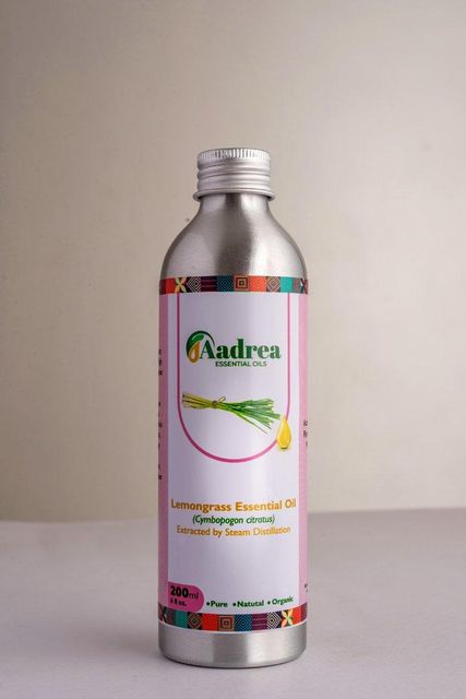 Lemongrass Essential Oil with Label