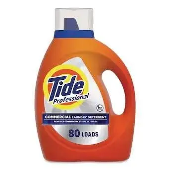 Close-up of Tide Professional Liquid Laundry Detergent label