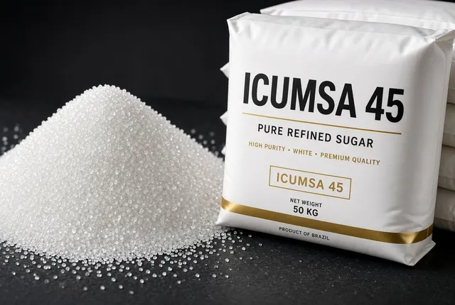 Granulated Brazil ICUMSA 45 White Refined Sugar