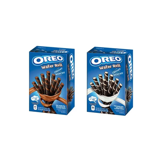 Oreo Wafer Roll Vanilla and Chocolate pack