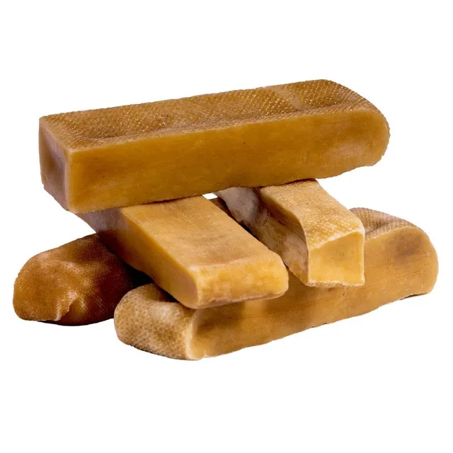 Stack of Yak Chew sticks displayed