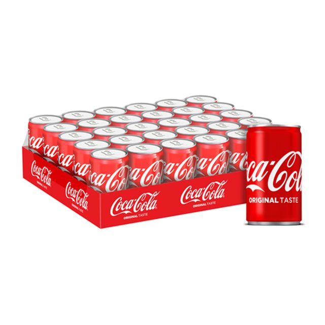 Coca Cola 330ml Soft Drink Side View