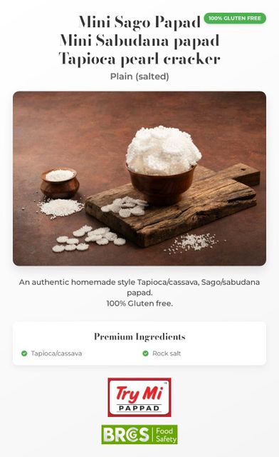 Mini Sago Papad Image 2