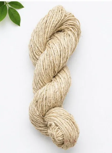 Colorful banana fiber yarn threads