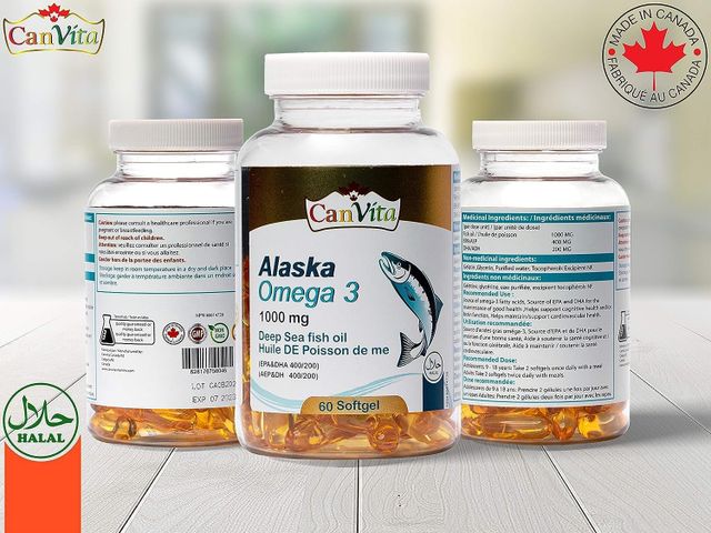 Close up of Omega 3 Halal softgel capsule