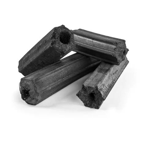 Stacked PP Bags of Premium Sawdust Charcoal