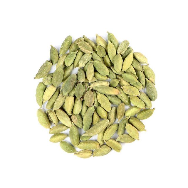 Fresh and Dried Cardamom Seeds Close-up