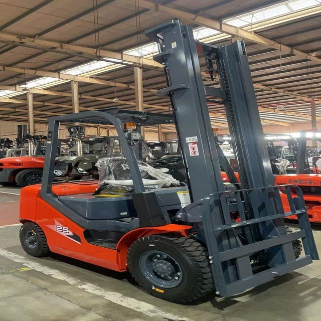 Forklift in operational condition