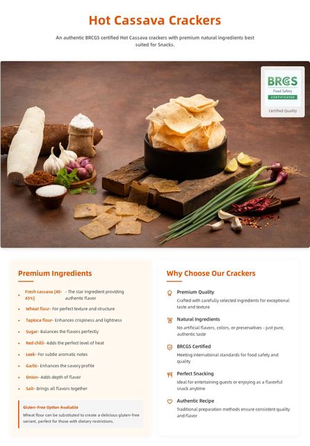Hot Cassava Crackers 1