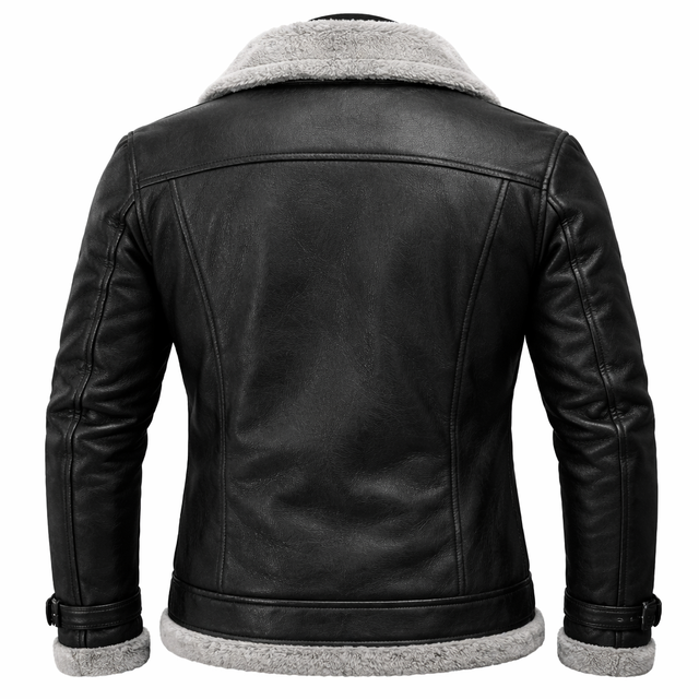 Shearling Leather Jacket - Modern Cut
