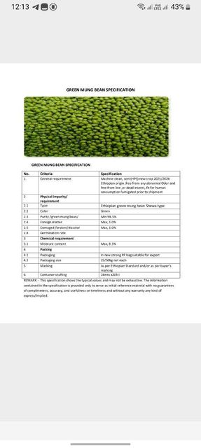 Mung Bean Products Assortment