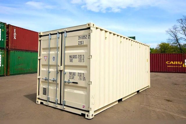 Used shipping container ready for export