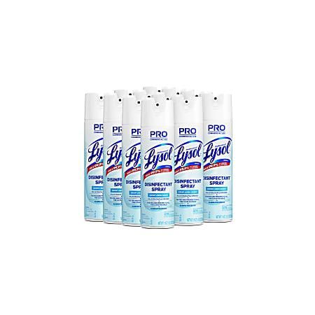 Lysol Spray in use on surface