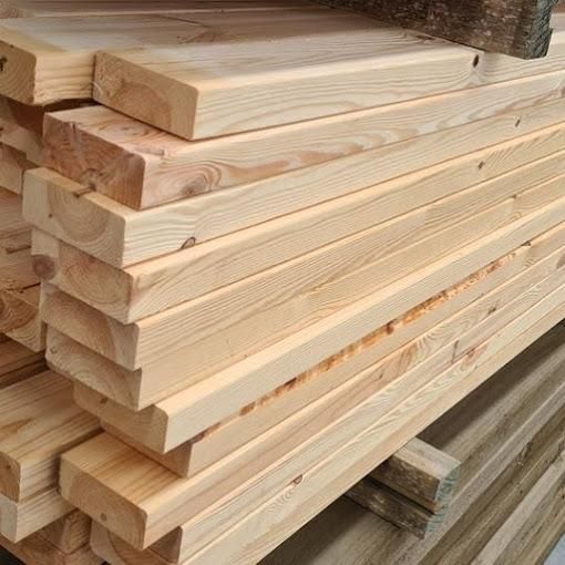 Siberian Larch Sawn Timber Board - Kiln Dried 50mm