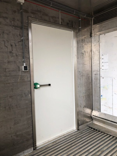 Interior view of a 10 x 8ft Cold Storage Container