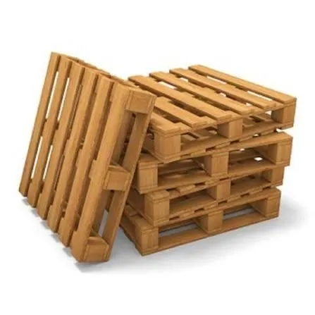 Used Euro pallets showing wear