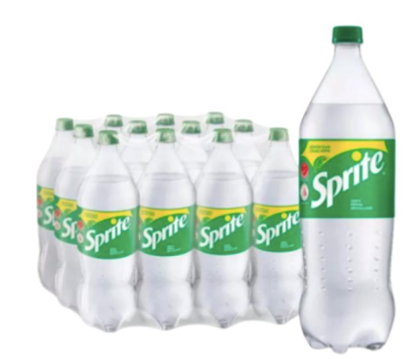 Sprite Soft Drink in Display