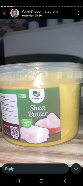 Raw Shea Butter blocks showing natural texture