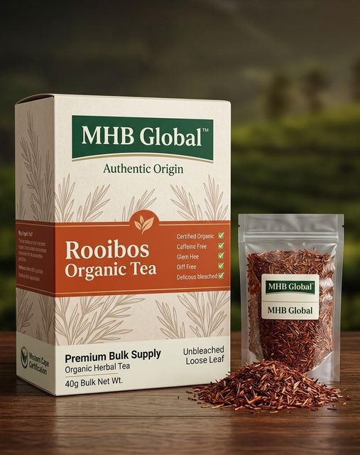 Prepared Rooibos tea in glass