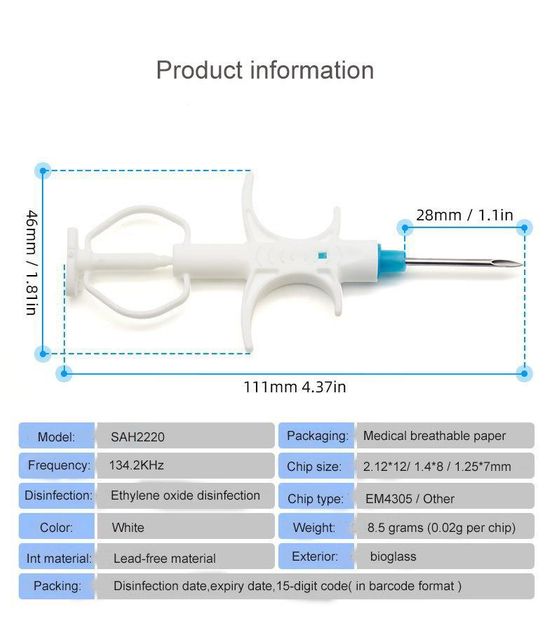 Bio-Glass ID Tracking Tag