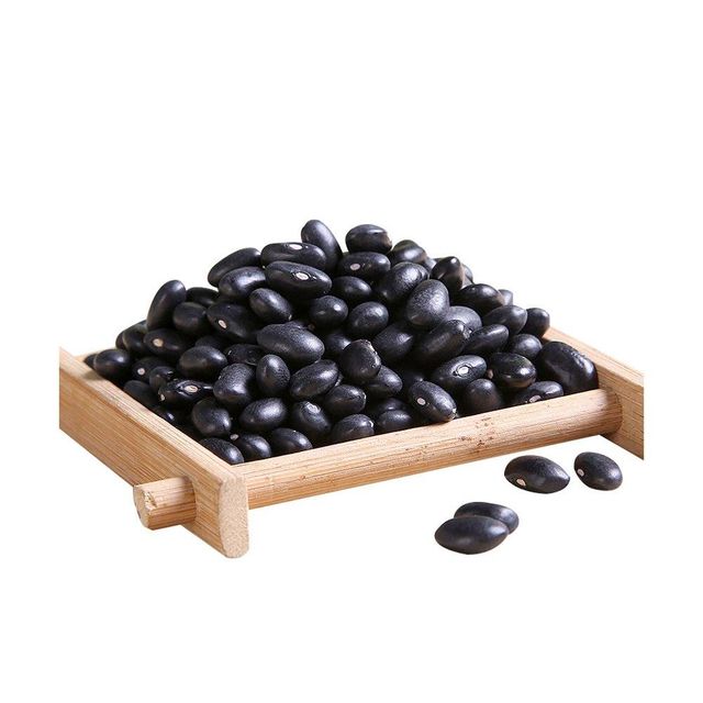Clean black kidney beans in bulk packaging