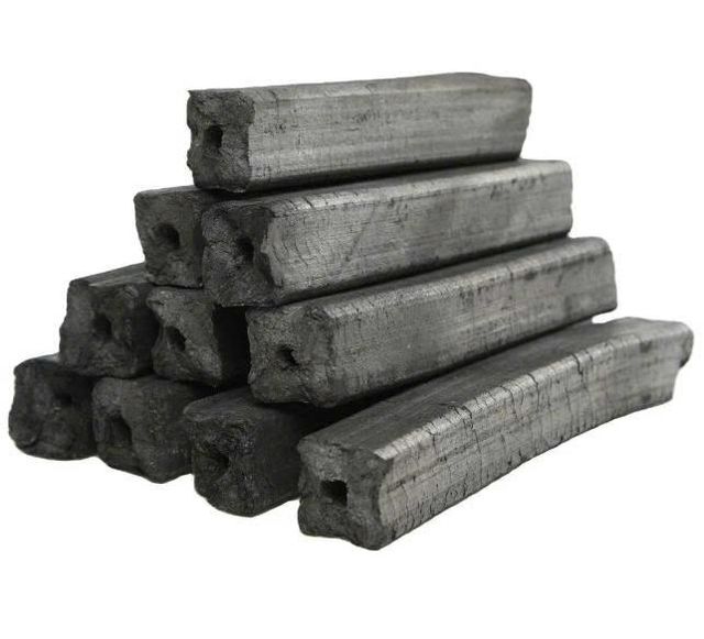 Close-up of Sawdust Charcoal Granules