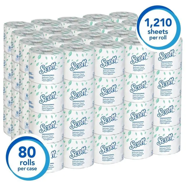 Scott Essential Standard Roll Toilet Paper pack front view