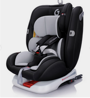Child car seat in use