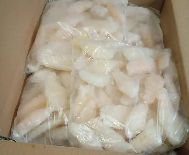 Frozen slipper lobster product close-up