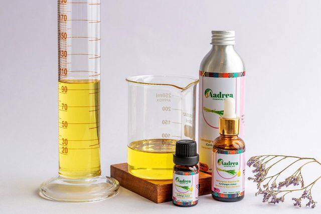 Lemongrass Essential Oil Bottle