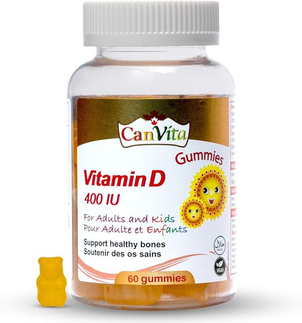 Canvita Vitamin D Halal & Vegan Gummy Bottle
