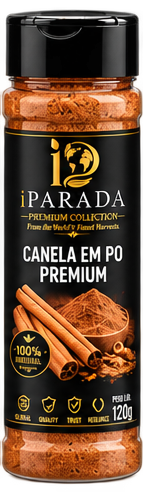 Cinnamon Powder Jar Front View