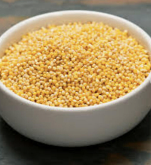 Yellow Millet Grain Close-up