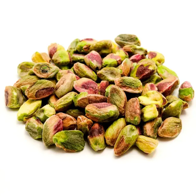 Roasted pistachio nuts close-up