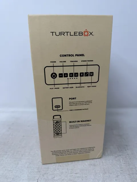 Turtlebox Ranger Speaker back and controls