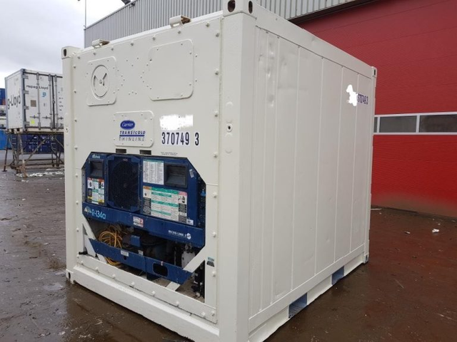 Used 10ft refrigerated container detailed exterior