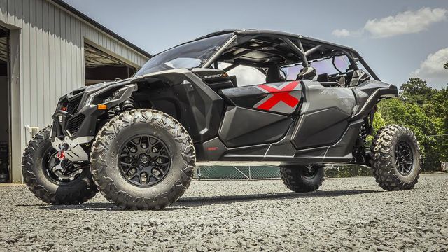 Close-up of Can-Am ATV Offroad Bike details